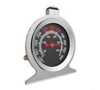 Tidevib Professional Oven Thermometer, Heat Glass, Dual Placement, Black or Silver(A)