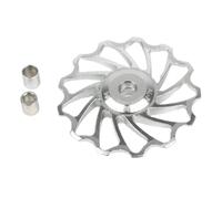 Tidevib Rear Derailleur for Road For Bike | 7075 Aluminum Alloy Pulley Wheel with Ball Bearings | for 7/8/9/10 Speed, 4/5/6mm Shaft (1 Pack)