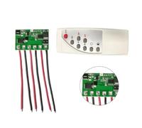 Tidevib Remote Control Solar Light Circuit Board, 64V-12V LED Driver Module for Street Lights, Compatible with 32V/128V LiFePO4 and 37V/111V Lithium Batteries