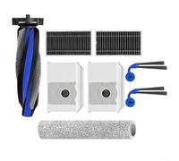 Tidevib Replacement Kit for Yeedi for M16 for INFINITY Robot Vacuum Cleaner with Main Roller Brush, Wear-Resistant Nylon Bristle Side Brushes, Upgraded Activated Carbon Filters, Mop Cloth and Dust