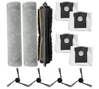 Tidevib Robot Vacuum Cleaner Parts Main Brush Side Brushes Mop Cloth Dust Collection Bags Set For Mova Z5 Z50 Series