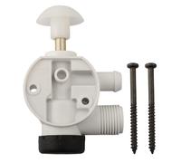 Tidevib RV Toilet Water Valve Replacement Kit for Sealand and VacuFlush, 385314349 ABS Plastic Flush Valve Repair Parts, White and Black