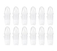 Tidevib Self Watering Propagation Pots with Humidity Dome, 2.5 Inch Clear Plant Starter Cups with Side Inlet & Vents Succulents Herbs Cuttings, 6 Pack(12cps)