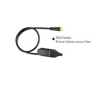 Tidevib Shift Power-Off Induction Cable for Bafang Mid-Mount Motor, 3-Pin 1-2 Extension Wire with IP65 Waterproof Connector, Black ABS Plastic