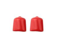 Tidevib Silicone Pressure Relief Valve Cover for Fox for Bike Front Fork 2022 Button, Lightweight Dust Cap Protective Guard Non-Deformation Black for Red 2 Pcs