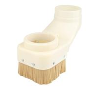 Tidevib Spindle Dust Shoe Cover for CNC Router and Milling Machine, Nylon Dust Collector with 4" Hose Port, Pre-Assembled Push-Pull Buckle Design, White