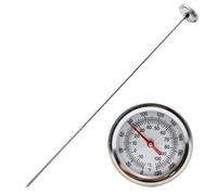 Tidevib Stainless Steel Compost Thermometer with 50 cm Probe, Soil Temperature Meter for Composting, Celsius and Fahrenheit Readings, Waterproof Design