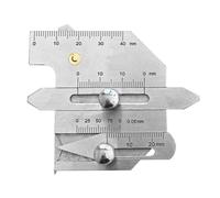 Tidevib Stainless Steel Welding Gauge for Bead Height and Seam Gap Inspection, Metal Plate and Wire Measuring Tool, 0-4 cm Range