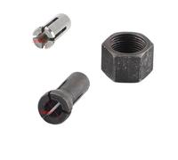 Tidevib Steel Chuck Cap and Collet Nut Replacement for Bosch GD0600 GD0601 GD0603 906 763620-8 763627-4 Power Tools, 3mm/6mm Collet Chuck Size