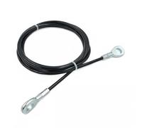 Tidevib Steel Wire Rope Gym Cable for Replacement 10FT 5mm Thick DIY Weight Stack Line Fitness Machines Home Gym Black