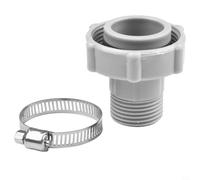 Tidevib Swimming Pool Drain Connector Hose Adapter for Coleman P6 Series Above Ground Pools, for P6A1420, D1420, H1420, D1420ASS16, F4D019B-03B, Includes 19-29mm Adjustable Stainless Steel Clamp(1pc)