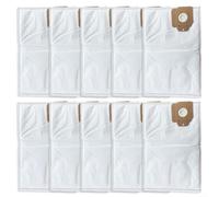 Tidevib Vacuum Cleaner Dust Collection Bags For Karcher Cv30 Cv38/2 No Woven Fabric Filter, 10 Pack