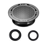 Tidevib Waterproof For Bicycle Crank Dust Cover for Bottom Bracket - 18/20mm Ring, 21-23mm Aperture, CNC Aluminum Alloy, 3D Texture, for Common Brands