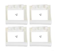 Tidevib White Plastic Cooler Handles for Igloo 25-72QT - 4 Pack Replacement Kit with Screws for Rolling Coolers Beach Fishing(66 (2 Holes))