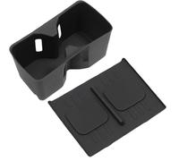 Tidevib Wireless Charging Pad and Cup Holder Liner Set for Santa Fe 2024-2026, Non-Slip Silicone Organizer Center Console, Compatible with SE XRT for Limited