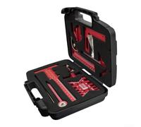 Tidevib Woodworking Layout Tool Kit Aluminium Alloy Square Angle Ruler with Center Scribe for Carpentry Marking and Dovetail Cutting 290mm Red Case(9pcs)