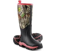 TideWe Hunting Boot for Women, Insulated Waterproof Sturdy Women's Hunting Boot, 6mm Neoprene and Rubber Outdoor Boot Next Camo G2（Pink Size 7）
