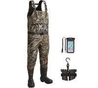 TIDEWE Hunting Waders with 1400 Gram Insulation Wellington Boots 5mm Neoprene Waterproof Waders for Fishing and Hunting, Next Camo Evo, 12