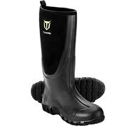 TIDEWE Rubber Boots for Men Multi-Season, Waterproof Rain Boots with Steel Shank, 6mm Neoprene Sturdy Rubber Outdoor Hunting Boots (Black, Brown, Next Camo G2)