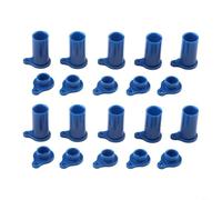 Tidgel 10 Pairs Solar PV Connector Dust IP67 Waterproof Silicone For Cable Protection Outdoor Panel Accessories Black Blue(blue)