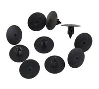 Tidgel 10pcs Black Plastic Rivet Clips,for Wheel Arch Lining and Splash Guard Trim For Renault Mk2 10mm Hole 35mm Head