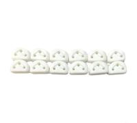Tidgel 12Pcs Guitar String Retainer Guide Reduces Friction Extends String Life Composite Material for Classical Flamenco Guitars Ukulele White(White)
