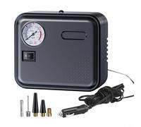 Tidgel 12V Portable Air Compressor 30L/min Digital Tyre Inflator with LED Light for Car Tires Bikes Sports Equipment Black