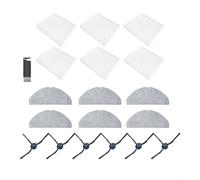 Tidgel 13-Pack Robot Vacuum Accessories for Eufy G50 L60 for Hybrid SES, 6 Side Brushes 6 HEPA Filters 6 Mop Cloths Cleaning Tool Kit(B)
