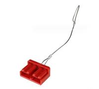 Tidgel 2 Pack Dust Cover For 50A Connector, Red And Black Protective For Battery for CARAVAN RV Boat Trailer(350A-red)