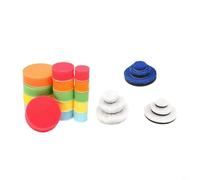 Tidgel 29-Piece Car Polishing Pad Kit with for M14 Drill Adapter, Soft Wool Sponge Set,for Auto Detailing, 1-3 Inch Buffing Pads