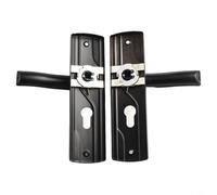 Tidgel 2PCS Door Handle Lock Set,With Silent Bearing In Black Manganese Steel For Bedroom And Living Room Doors(2PCS)