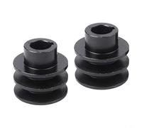 Tidgel 2Pcs Iron Pulleys With A Type V Belt Double Groove For 168F 170F GX110 Engines Engineered To Optimize Engine Efficiency(20mm)