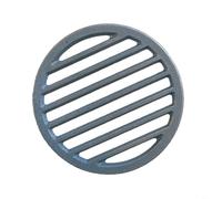 Tidgel 2PCS Round Cast Iron Fire Grate, For Fireplace Replacement Parts, Efficient Burning With Optimized Air Circulation, Black Iron Grate(15CM 2PCS)