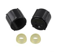Tidgel 2pcs RV Low Point Drain with Seals, 1/2 Inch Hot Cold Water Line for Camper Trailer Pex Pipe Fittings Direct Replacement