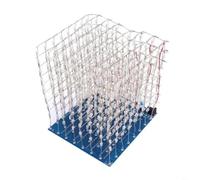 Tidgel 3D LED Light Cube Kit 8x8x8 DIY Electronics Set with 512 LEDs for Soldering Practice and STEM Education Projects for Teens