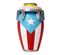 Tidgel 3D Printed Can Holder for 12oz Cans, Modern Minimalist Drum-Style Cup Stand,in for pla, Sturdy Beverage Organizer for Home Bar Party Decor(Celestial Blue)