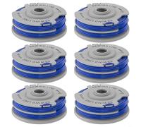 Tidgel 4 Or 6 Pack Autofeed Trimmer Spool With 1.65mm Line, For Flymo FL289, for CONTOUR 500, Power Trim 500XT, Multi Trim 250D 300D, 11M Nylon Replacement(6pcs)