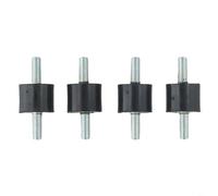 Tidgel 4 Pack Rubber Metal Buffer Vibration Damper Silent Block, for Air Compressor Diesel Engine Welding Machine, M5, M6,M8,Thread (M8 25x20mm)(M8)