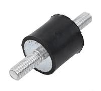 Tidgel 4 Pack Rubber Metal Buffer Vibration Damper Silent Block, for Air Compressor Diesel Engine Welding Machine, M5, M6,M8,Thread (M8 25x20mm)(M5)