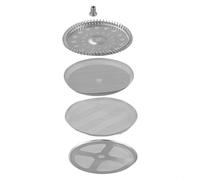Tidgel 4 Pcs Stainless Steel Mesh Filter Spiral Plate Cross Plate Replacement Kit, for French Press Coffee Maker 350ML 600ML 1000ML Filter Coffee Machines(600ML)