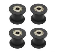 Tidgel 4PCS Nylon Rowing Machine Belt Guide Pulley with 608ZZ Bearing, 39mm OD 8mm ID, Replacement Parts for Fitness Equipment Repair