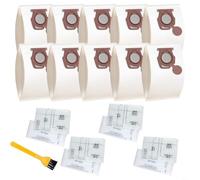 Tidgel 5-Layer Microfiber Vacuum Bags for Miele Pure TU S1 L1 Junior Silence with Filters and Brush 4 Pack Red Dust Bags(Quarterly Sets)