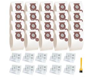 Tidgel 5-Layer Microfiber Vacuum Bags for Miele Pure TU S1 L1 Junior Silence with Filters and Brush 4 Pack Red Dust Bags(Annual Sets)