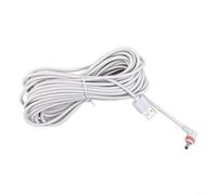 Tidgel 7.6m/10m Weatherproof Power Cable and Adapter Compatible with Ring Spotlight Cam Plus/Pro, for Reolink Pro,White Charging Cable(7.6 m)