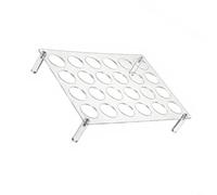 Tidgel Acrylic Coffee Capsule Holder 24-Hole Stand for Pods, Transparent 32x22x5cm Space-Saving Organizer for Kitchen Countertop and Cafe Display