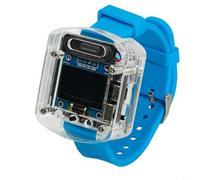 Tidgel AI Voice Watch Electronic Kit with 0.96", for oled Display, Rechargeable DIY Development Board for Real-Time Dialogue Interaction and Custom Voices(Blue)