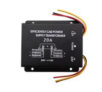 Tidgel Aluminum Alloy 24V to 12V Power Converter, 30A Step Down Inverter with Overload Protection, for Car Truck RV Marine Electronics(20A)