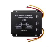 Tidgel Aluminum Alloy 24V to 12V Power Converter, 30A Step Down Inverter with Overload Protection, for Car Truck RV Marine Electronics(30A)