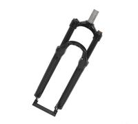 Tidgel Aluminum Alloy Mountain Bike Front Fork,with Shoulder Control Lock, Adjustable Rebound Suspension,for MTB Cycling,Red(27.5 inches Grey)