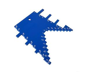 Tidgel Aluminum Alloy Woodworking Gauge 2-in-1 Tenon Limit Ruler for IMPERIAL Scale Precise Depth Height Measurement for Table Saw Cutting Jigs